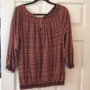 Rust colored peasant shirt